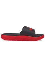 Puma Jr. SoftRide Slide- Black/Red