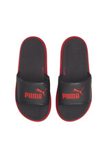 Puma Jr. SoftRide Slide- Black/Red