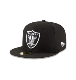New Era Nfl 5950 League Basic Raiders- Blk Whi