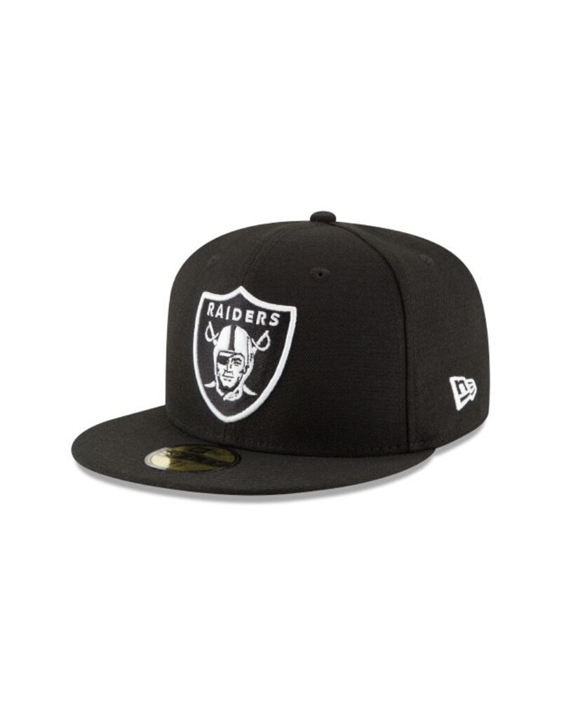 New Era Nfl 5950 League Basic Raiders- Blk Whi