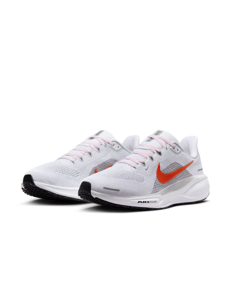 Nike Air Zoom Pegasus 41- White/Pcnt Red-Wlf Gry-Black