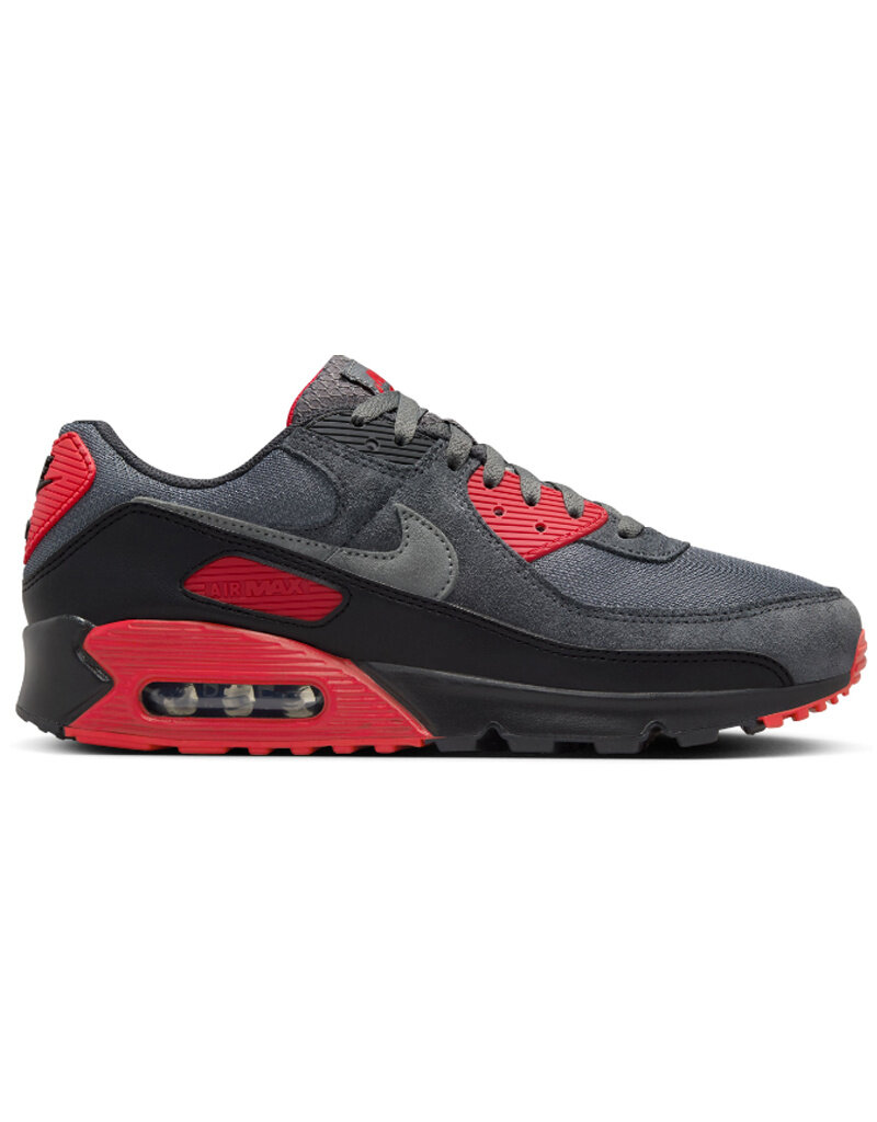 Nike Air Max 90- Black/Smoke Grey-Irn Gry-Fr Rd