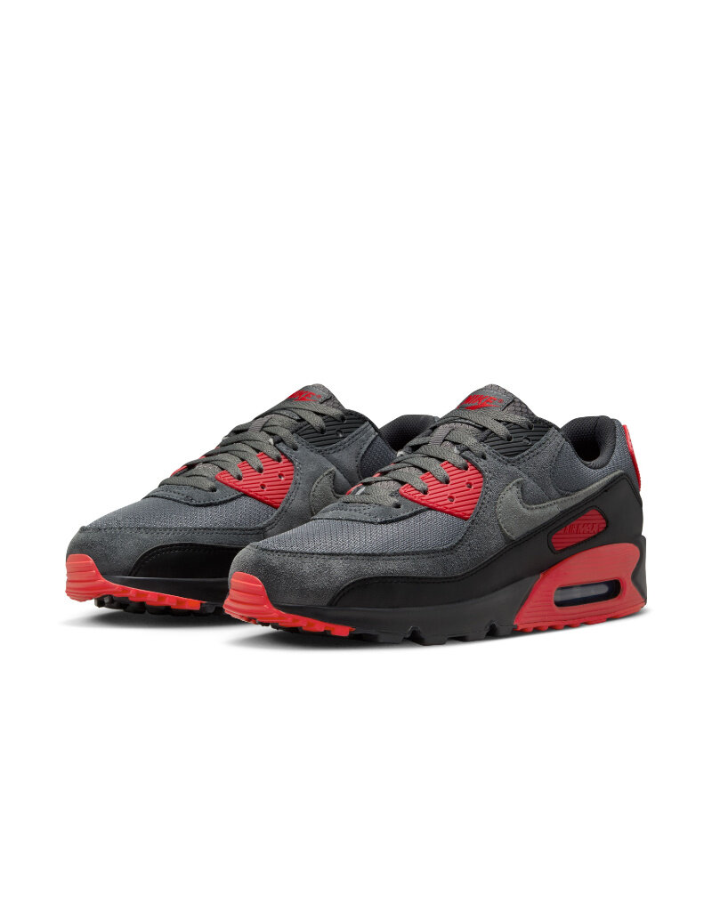 Nike Air Max 90- Black/Smoke Grey-Irn Gry-Fr Rd