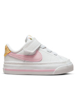Nike Td Nike Court Legacy Btv- White/Pink Foam-Sesame-Hnydw