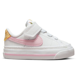 Nike Td Nike Court Legacy Btv- White/Pink Foam-Sesame-Hnydw