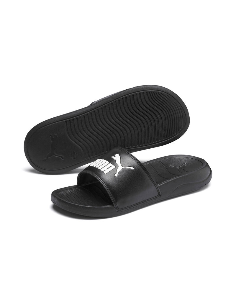 Puma Slides Jr. Popcat 20 Slide- Black/White