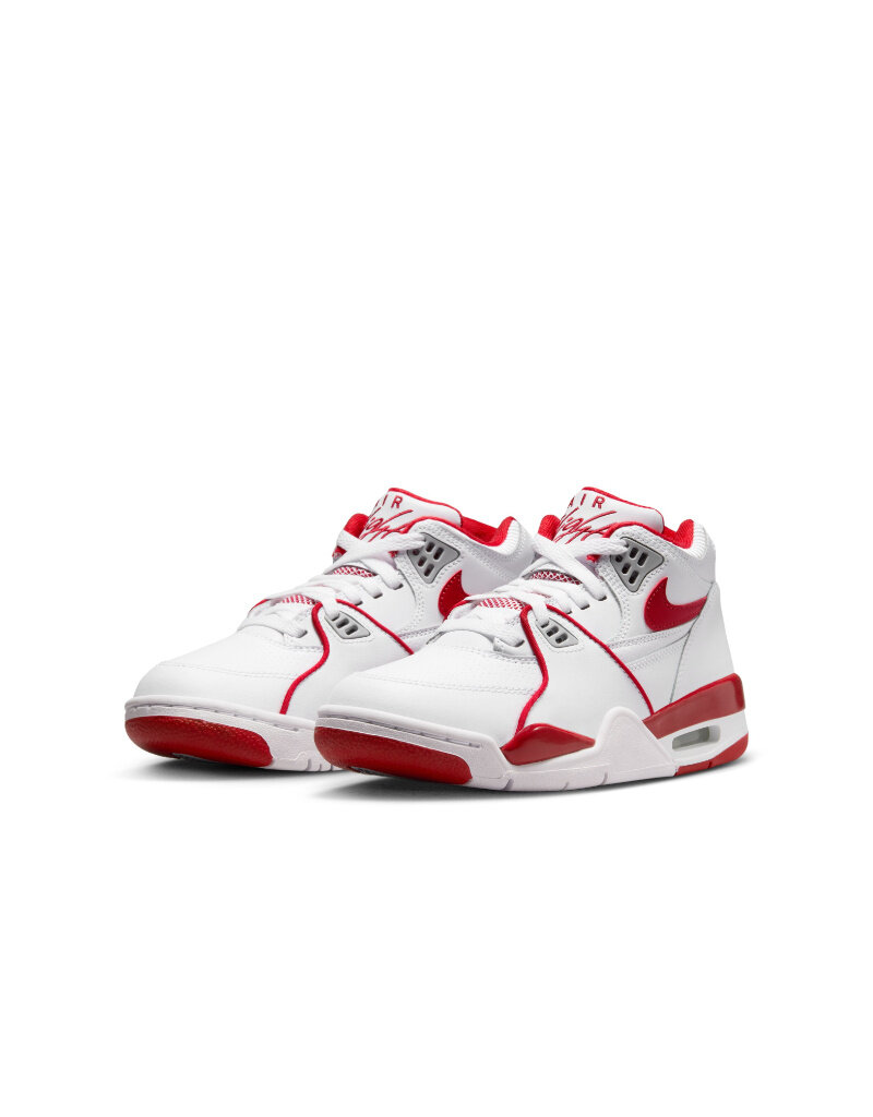Nike Air Flight 89 Bg- White/Varsity Red-Wolf Grey
