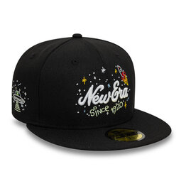 New Era Ne Scribble 59Fifty Newera  Blk  - Black