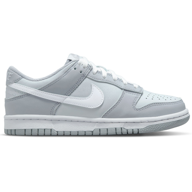 Nike Nike Dunk Low Bg- Pure Platinum/White-Wolf Grey