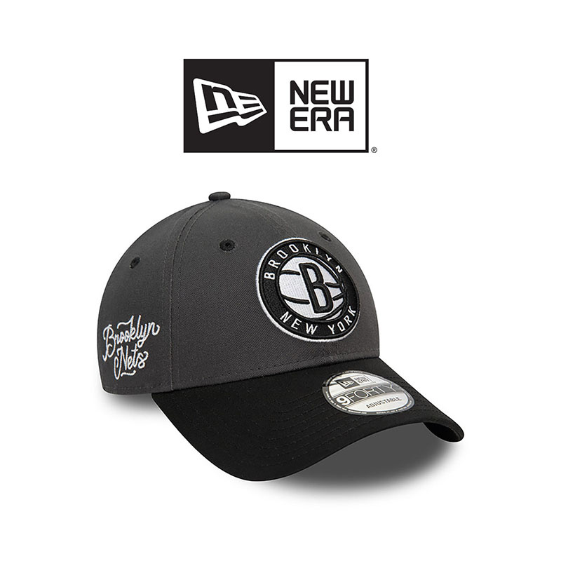 New Era Nba Side Patch 9Forty Bronet- Grey/Black
