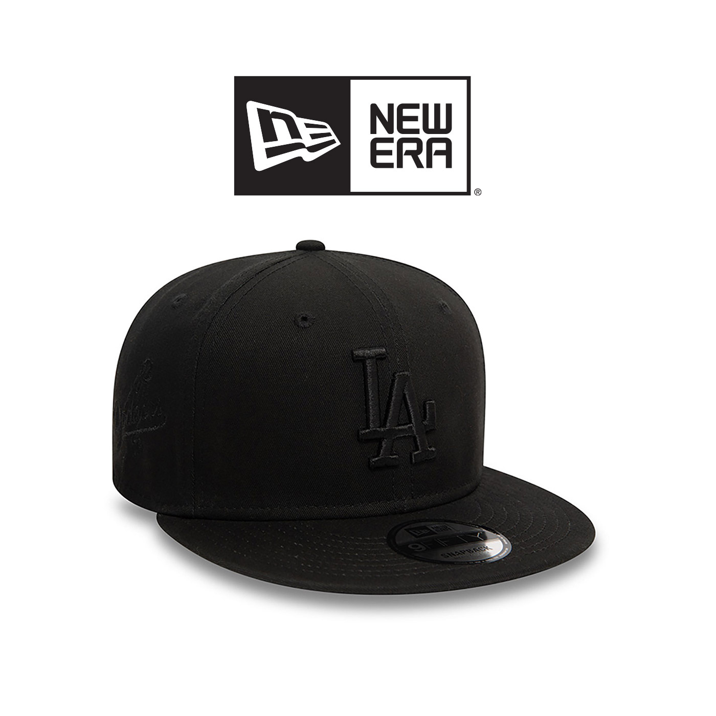 New Era Monochrome 9Fifty Losdod- Black/Black/Red