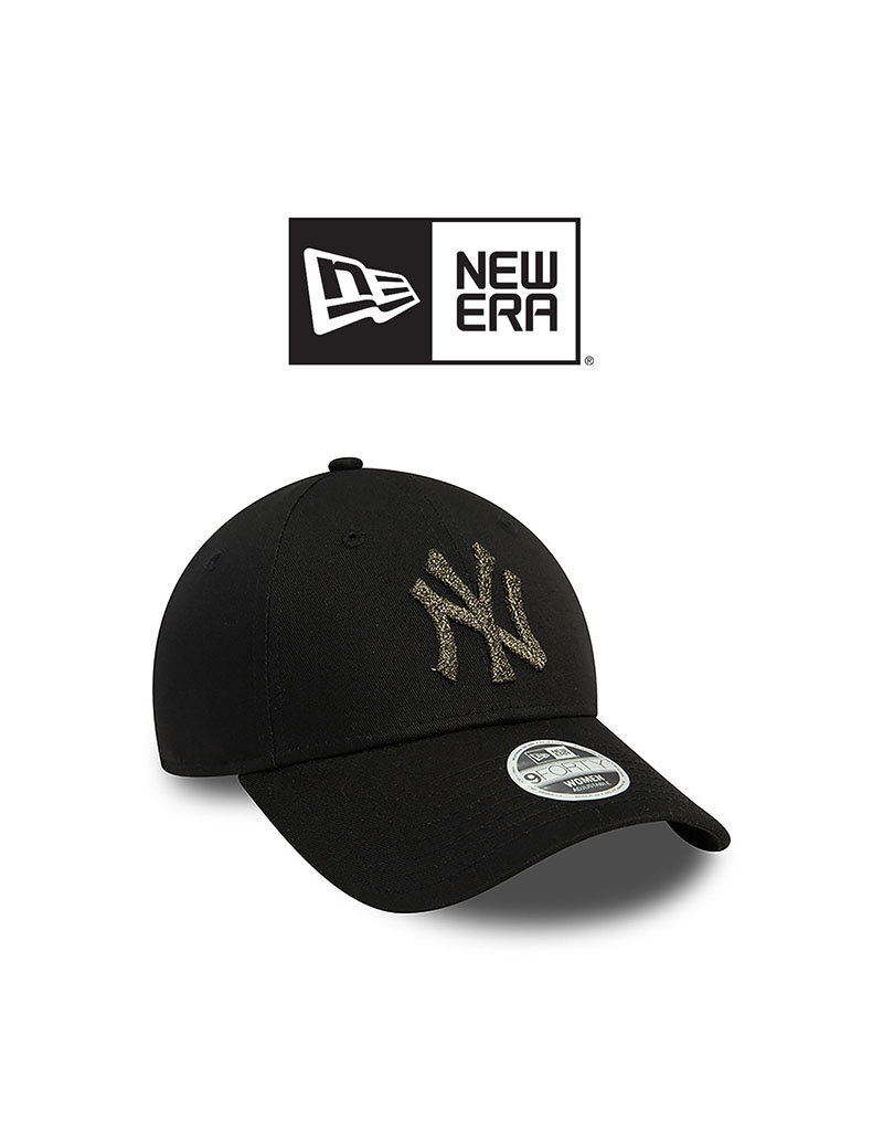 New Era Wmns Metallic Logo 9Forty Neyyan- Black/Grey