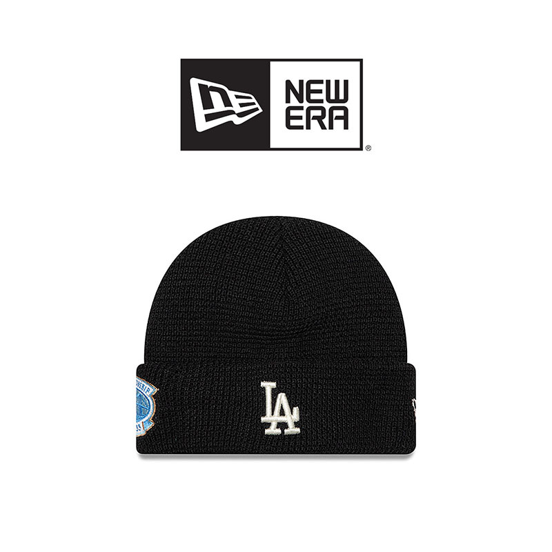 New Era Short Cuff Beanie Losdodco- Black/White