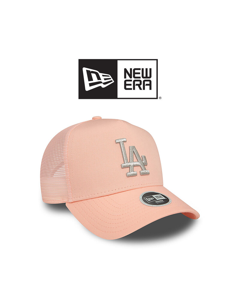 New Era Wmns Metallic Trucker Losdod- Pastel Pink/Silver