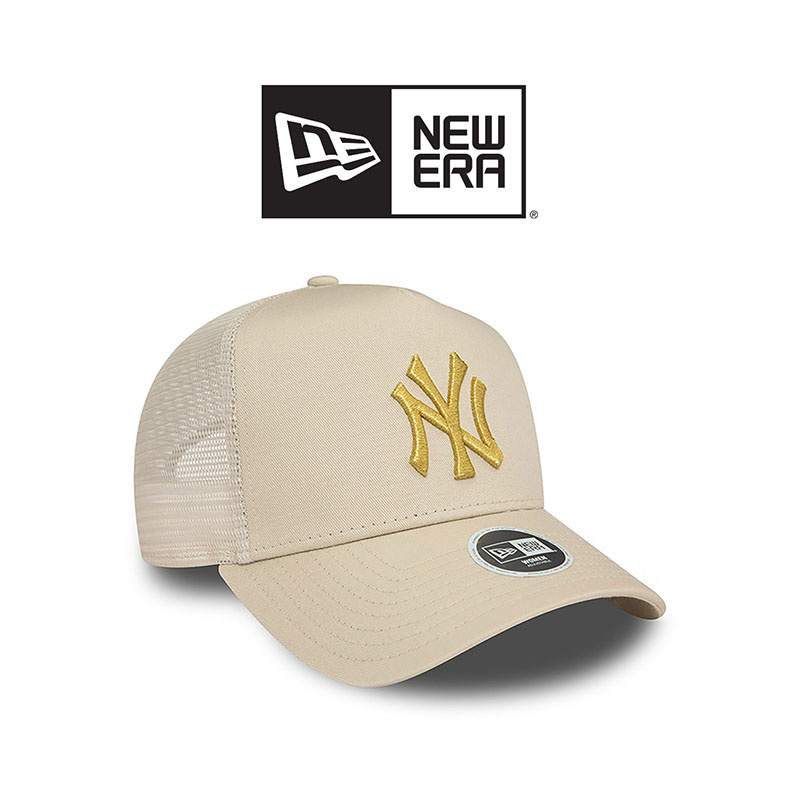 New Era Wmns Metallic Trucker Neyyan- Light Beige/Metalic