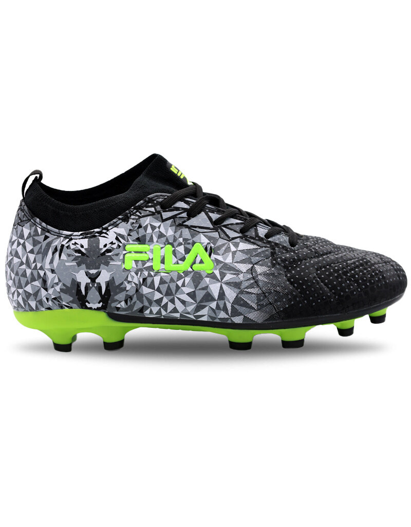 Fila Himer Fg Soccer Shoe- Black/White/Green