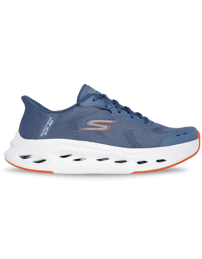 Skechers Max Cushioning Glide Step- Navy/Orange