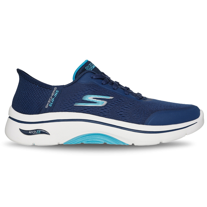 Skechers W Gowalkarchfit2.0-Valenc- Navy/Aqua