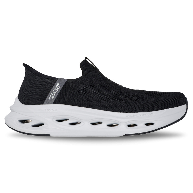 Skechers Max Cushioning Glide Step- Black/Grey