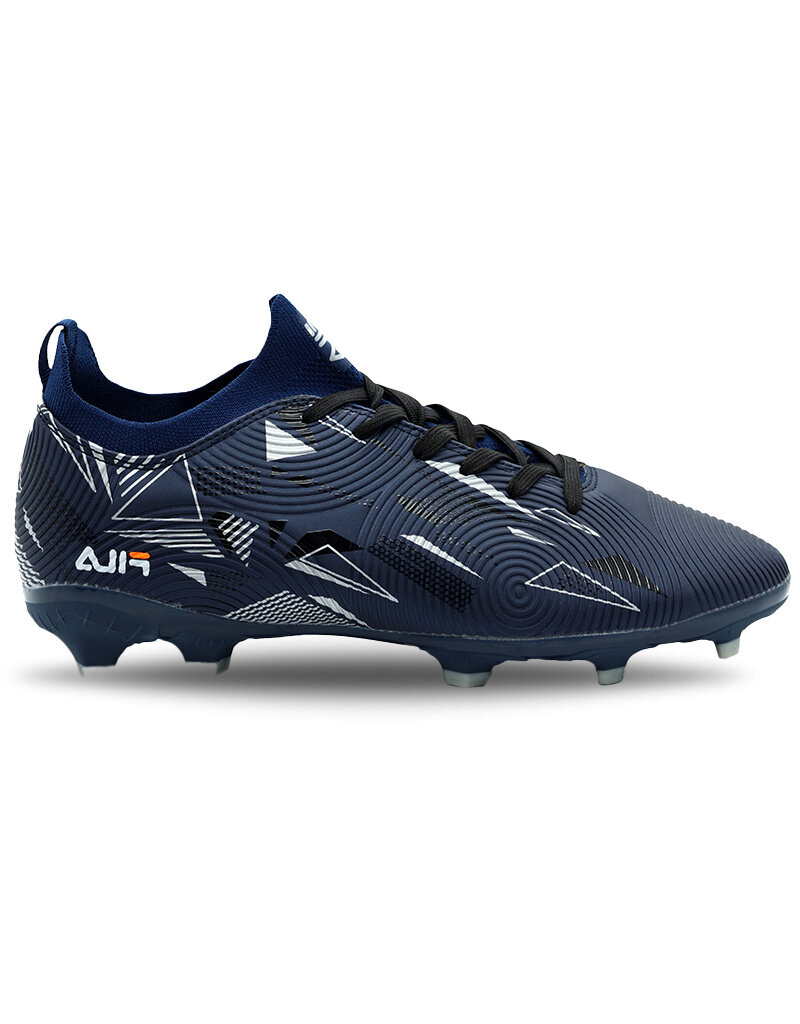 Fila Jr Trider Fg Soccer Shoe- Navy/Gray