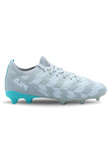 Fila Jr Jorker Fg Soccer Shoe- Light Gray/ Blue