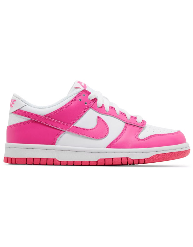 Nike Nike Dunk Low Gs- Laser Fuchsia Pink/White