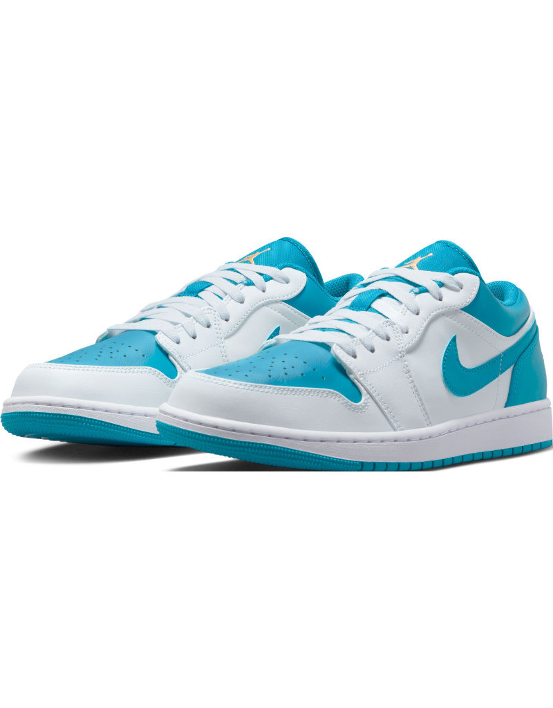 Jordan Air Jordan 1 Low- White/Celestial Gold-Aquatone