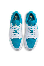 Jordan Air Jordan 1 Low- White/Celestial Gold-Aquatone Jordan Air Jordan 1 Low- White/Celestial Gold-Aquatone
