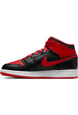 Jordan Air Jordan 1 Mid Bg- Black/Fire Red/White