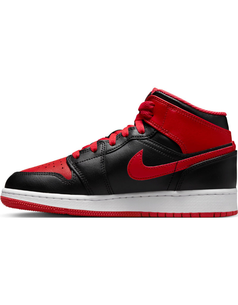 Jordan Air Jordan 1 Mid Bg- Black/Fire Red/White