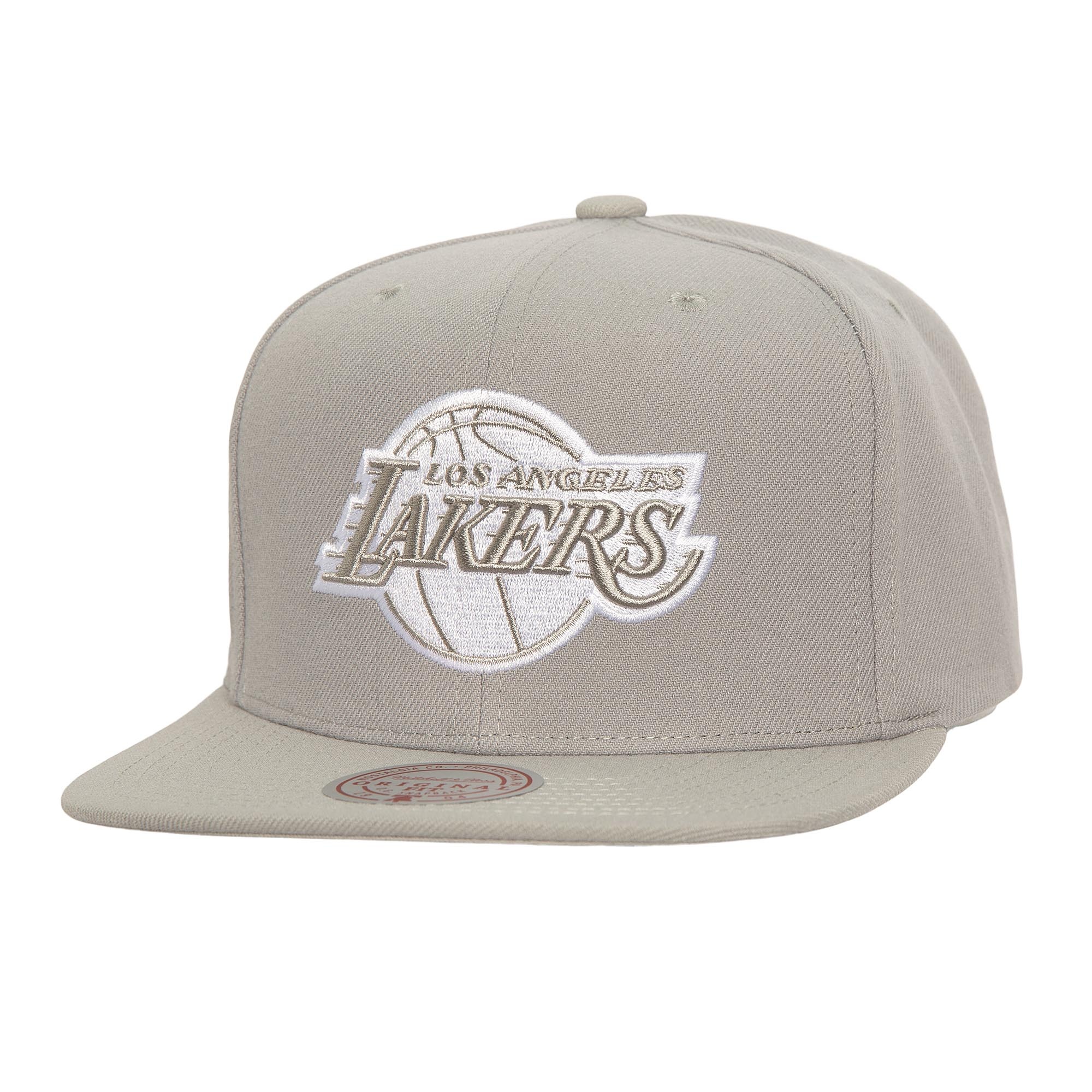 Mitchell & Ness Nba Evergreen Grey White Snapback Lakers- Grey