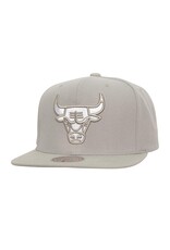Mitchell & Ness Nba Evergreen Grey White Snapback Bulls- Grey/White
