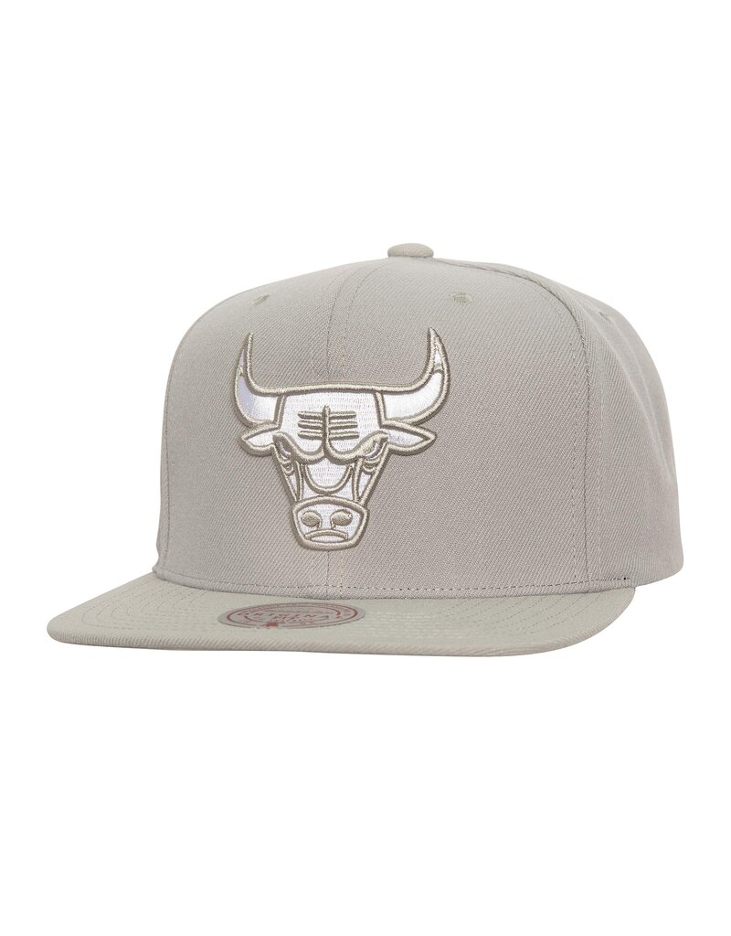 Mitchell & Ness Nba Evergreen Grey White Snapback Bulls- Grey/White