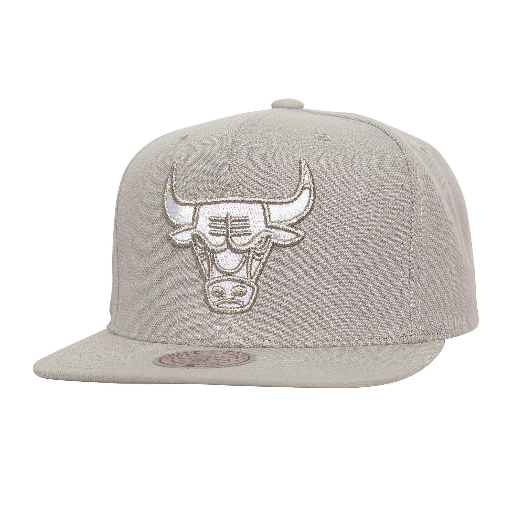 Mitchell & Ness Nba Evergreen Grey White Snapback Bulls- Grey/White