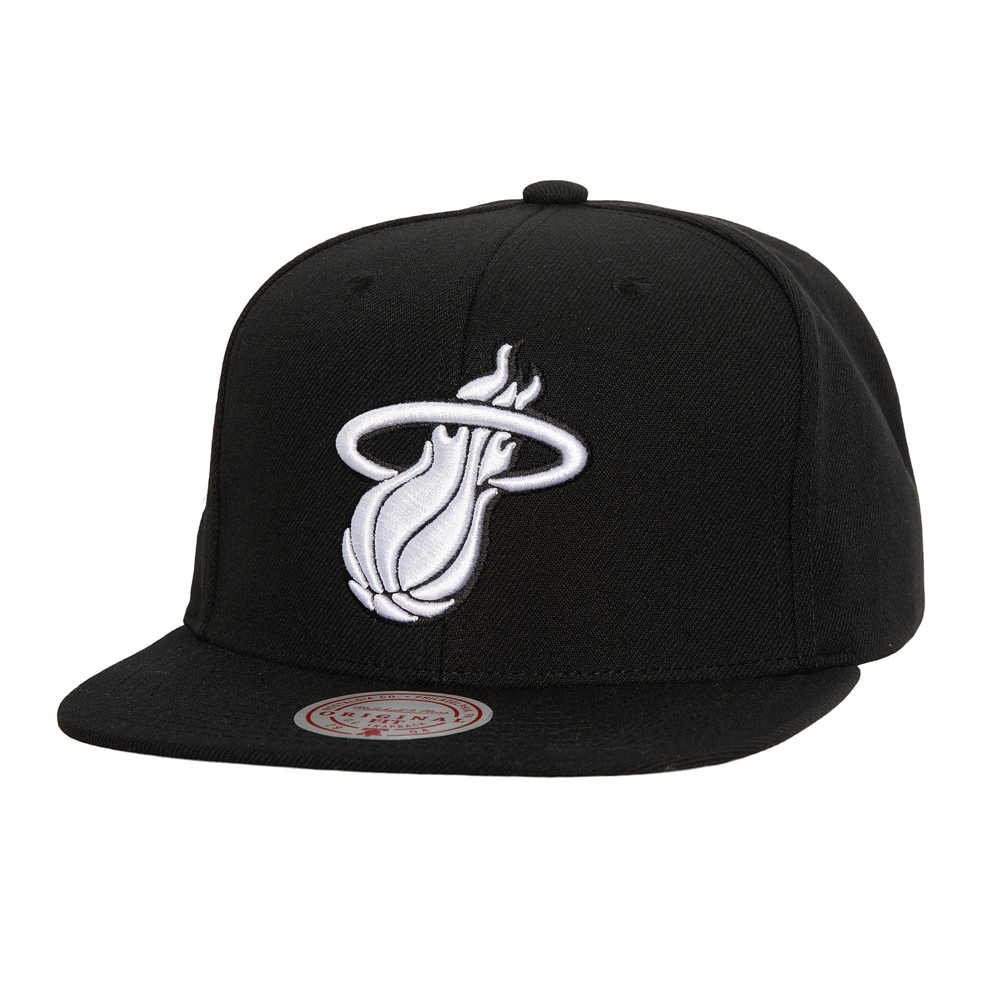 Mitchell & Ness Mitchell And Ness Nba Evergreen Black White Snapback Heat- Black/White