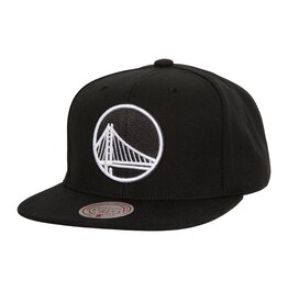 Mitchell & Ness Mitchell And Ness Men Nba Evergreen Black White Snapback Warriors- Black/White