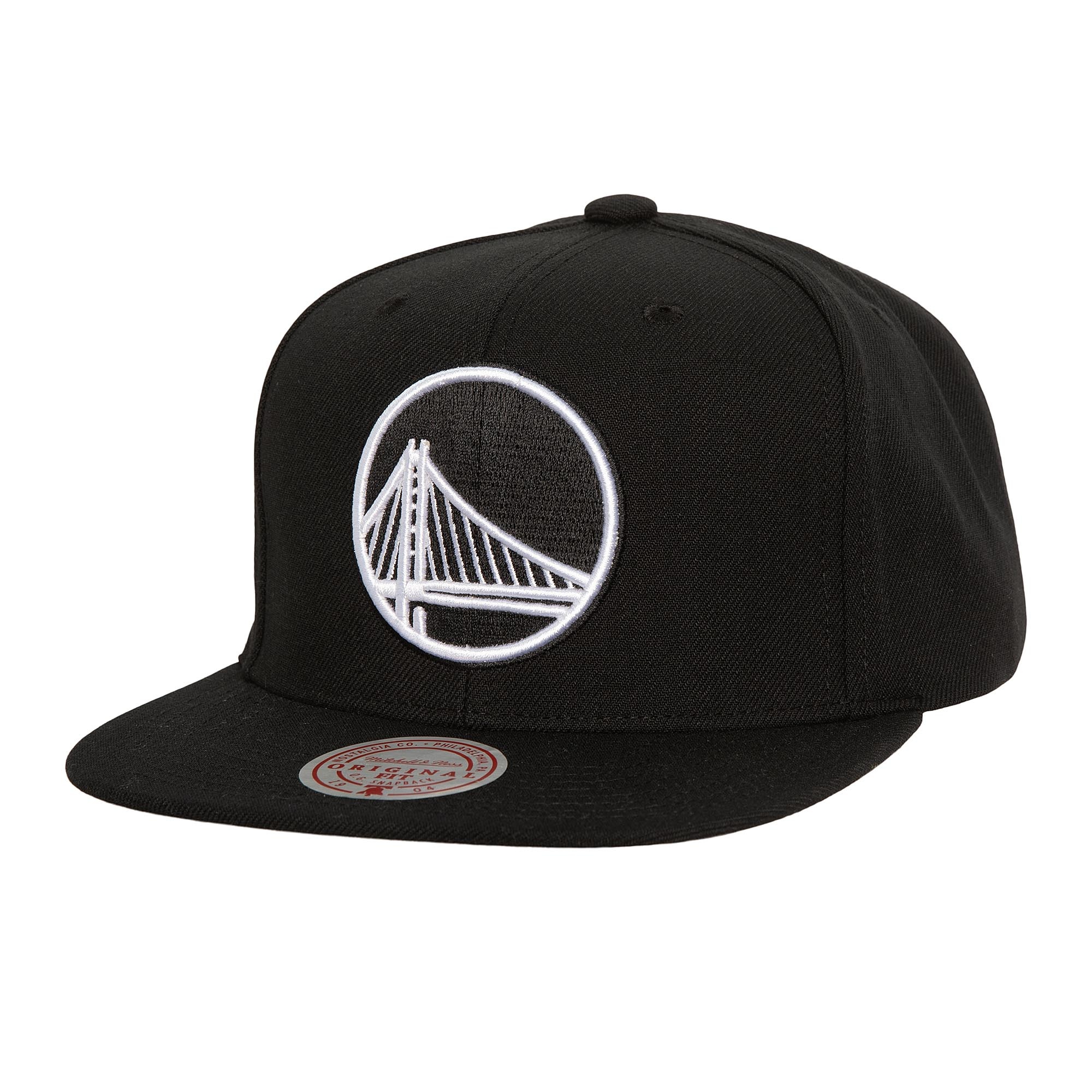 Mitchell & Ness Mitchell And Ness Men Nba Evergreen Black White Snapback Warriors- Black/White
