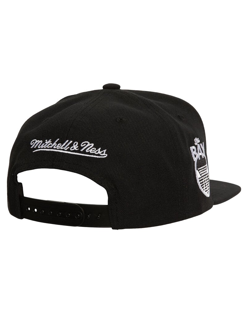 Mitchell & Ness Mitchell And Ness Men Nba Evergreen Black White Snapback Warriors- Black/White