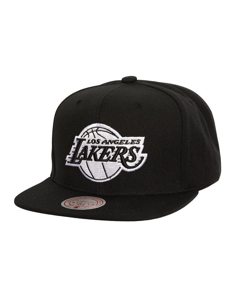 Mitchell & Ness Mitchell And Ness Nba Evergreen Black White Snapback Lakers- Black