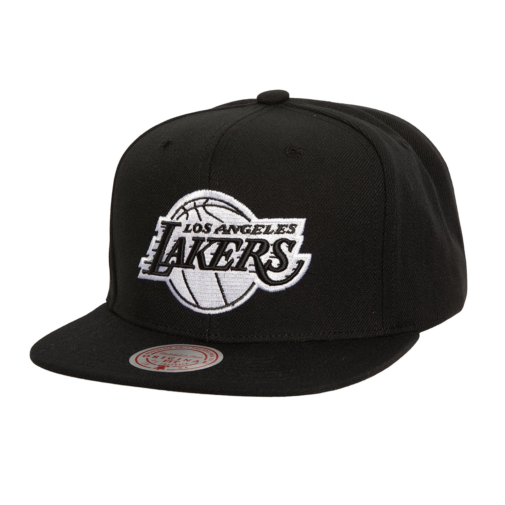 Mitchell & Ness Mitchell And Ness Nba Evergreen Black White Snapback Lakers- Black