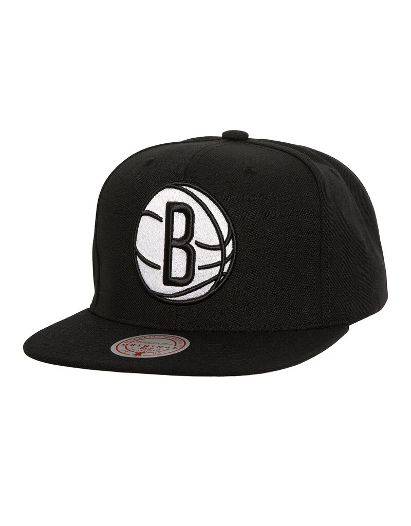 Mitchell & Ness Mitchell And Ness Nba Evergreen Black White Snapback Nets- Black & White