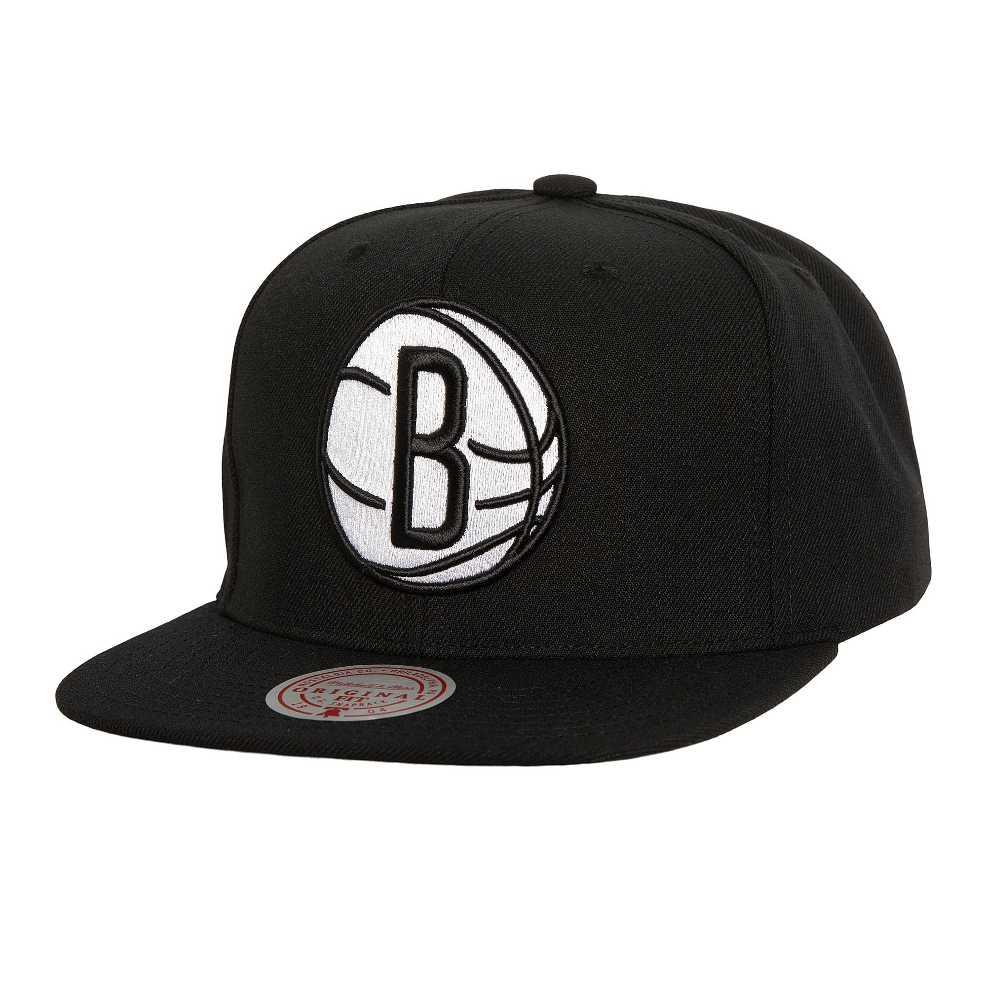 Mitchell & Ness Mitchell And Ness Nba Evergreen Black White Snapback Nets- Black & White