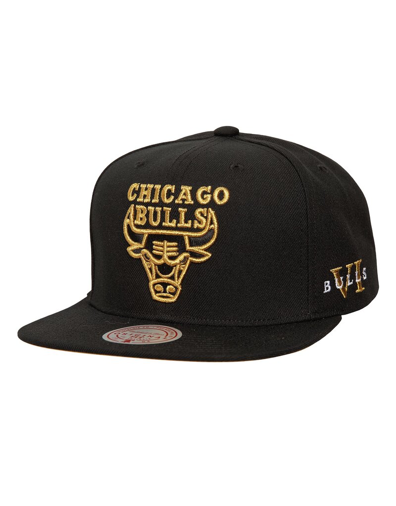 Mitchell & Ness Mitchell And Ness Nba Core Vi Snapback Bulls- Black & Beige