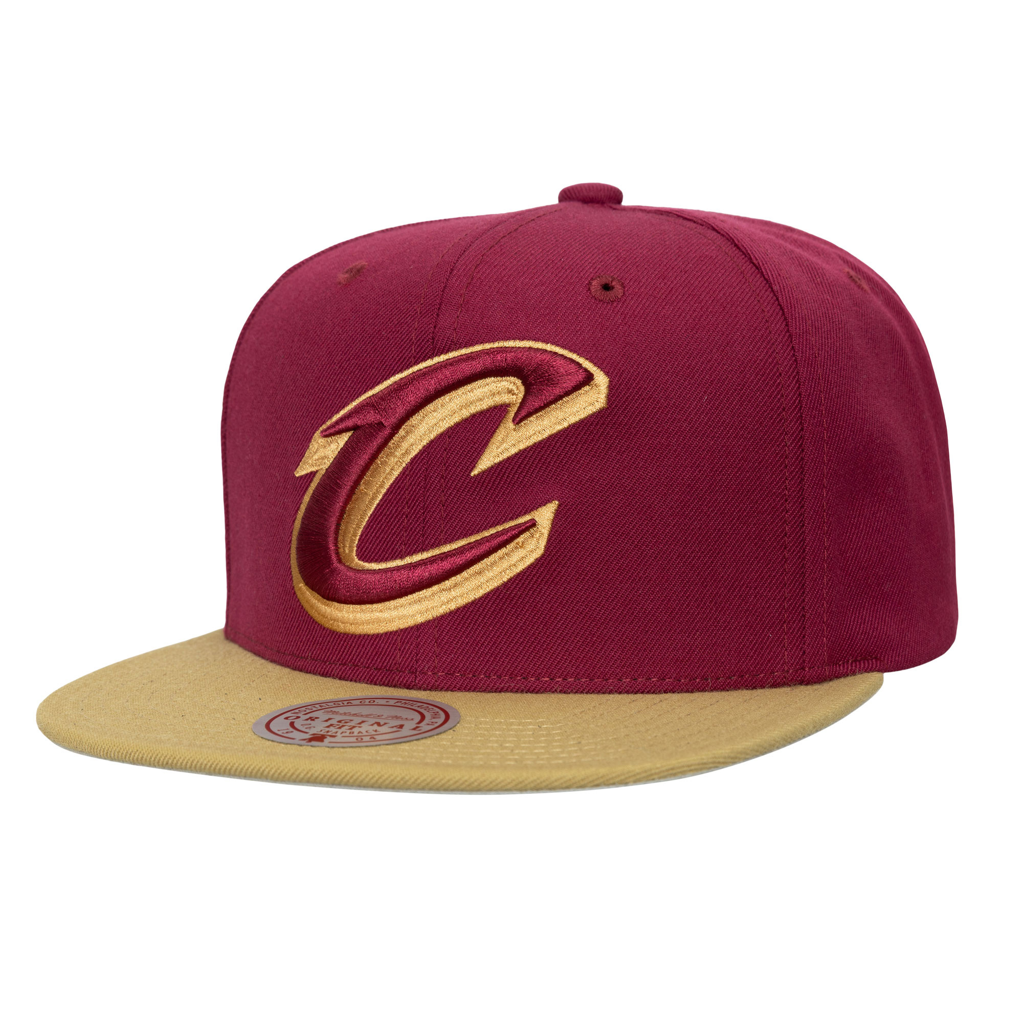 Mitchell & Ness Mitchell And Ness Nba Team 2 Tone 2.0 Snapback Cavaliers- Red/Beige