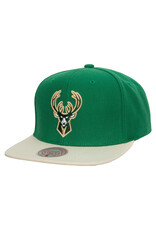 Mitchell & Ness Nba Team 2 Tone 2.0 Snapback Nba Bucks- Green/Beige