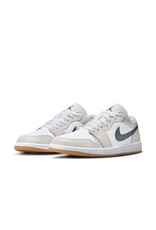 Jordan Air Jordan 1 Low- Wht/Mid Nvy-Ntrl Gry-Gm Md Brw