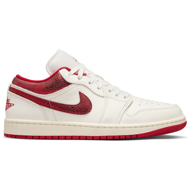 Jordan Wmns Air Jordan 1 Low Se V2- Sail/Varsity Red-Team Red