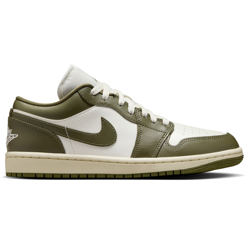 Jordan Wmns Air Jordan 1 Low-Sail/Med Olive-Coconut Milk