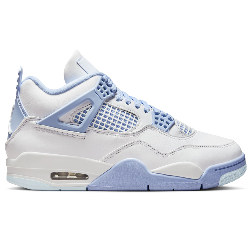 Jordan Wmns Air Jordan 4 Retro S25- White/Aluminum-Bl Tint-Ol Grn