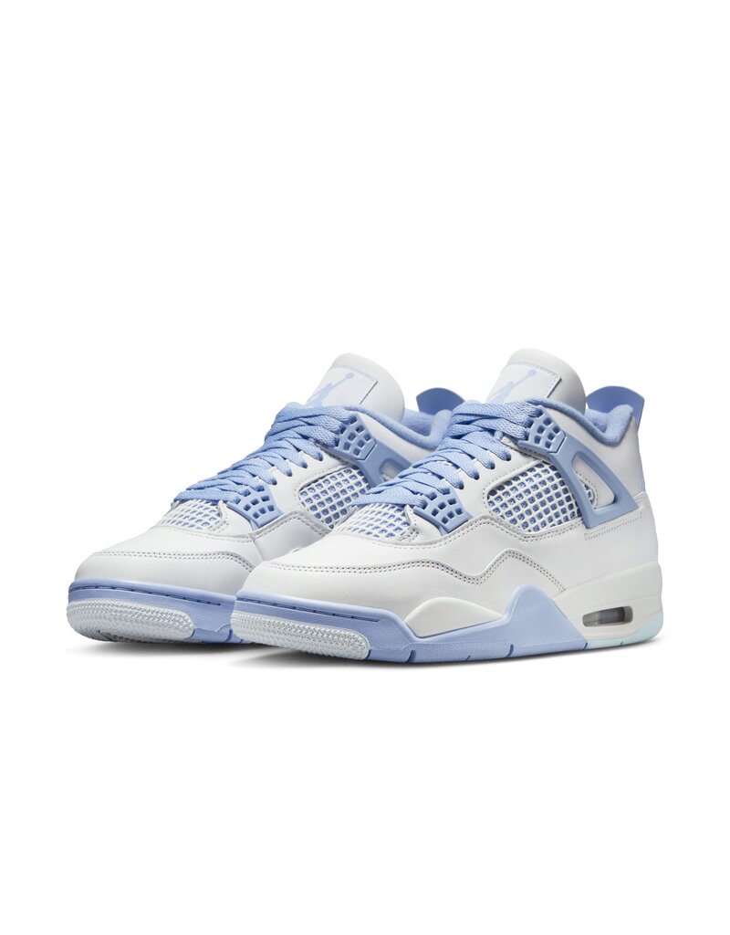 Jordan Wmns Air Jordan 4 Retro S25- White/Aluminum-Bl Tint-Ol Grn
